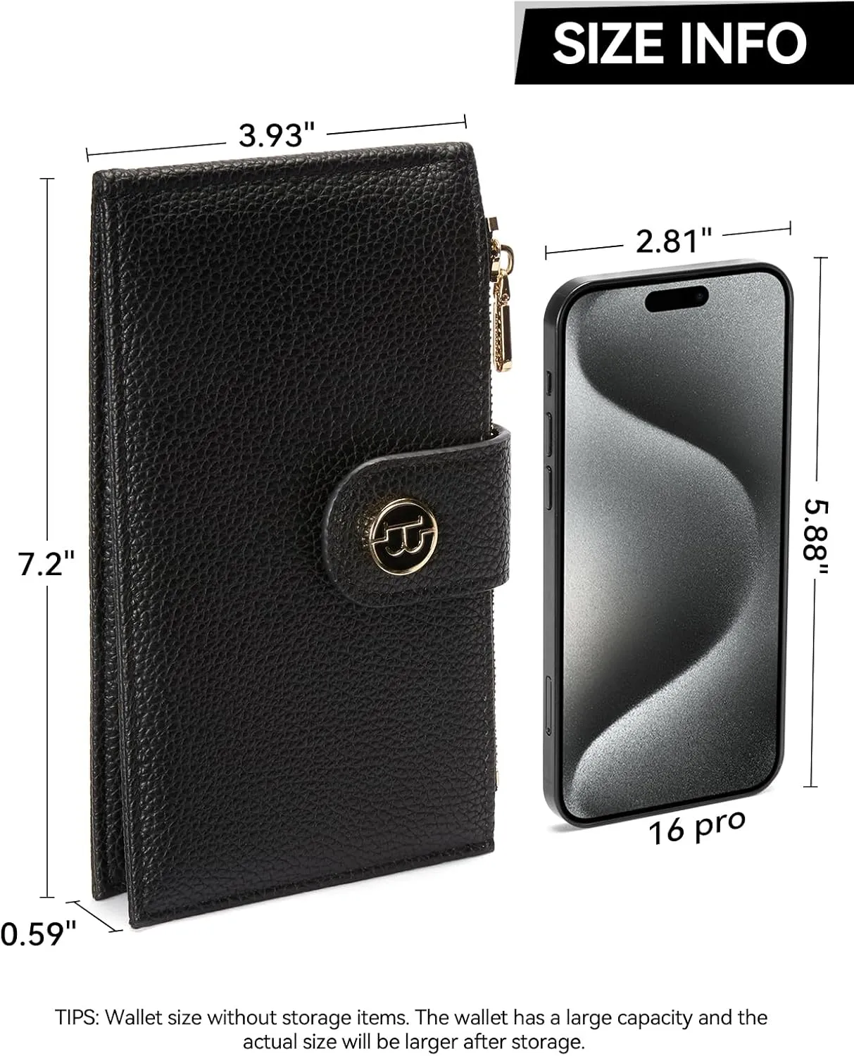 BOSTANTEN Leather Wallets for Women RFID Blocking Slim Bofild Purse Card Holder with Zipper Pocket