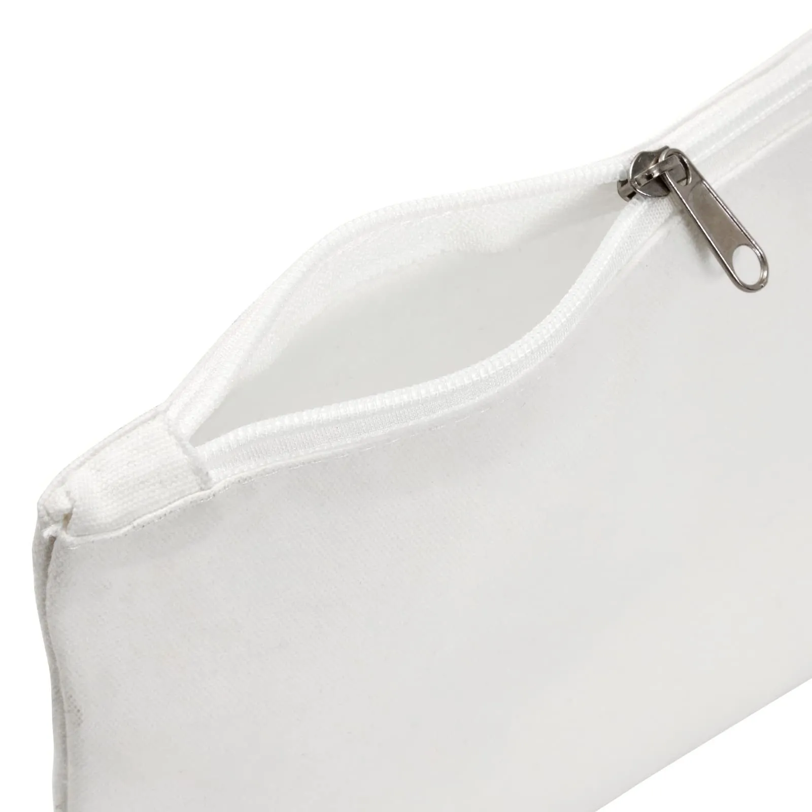 Bright Creations 6-Pack White Makeup Bag Set with Zipper - 8x6 Customizable Cotton Canvas Pouches for DIY Arts and Crafts, Items to Tie-Dye for Cosmetic Items, Stationary, Party Favors - Canvas Bag