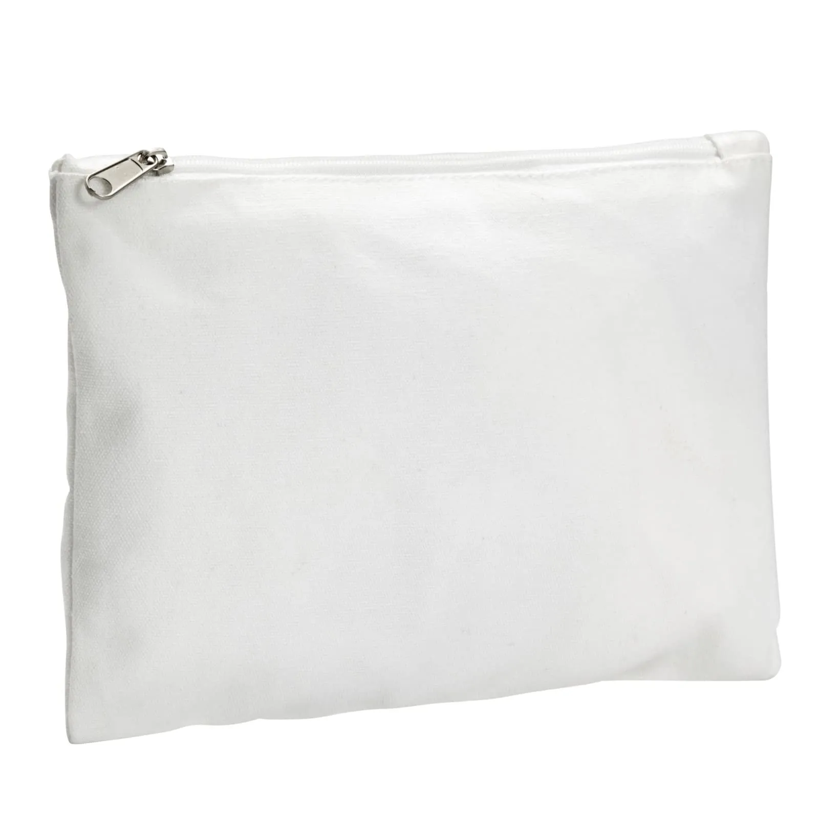 Bright Creations 6-Pack White Makeup Bag Set with Zipper - 8x6 Customizable Cotton Canvas Pouches for DIY Arts and Crafts, Items to Tie-Dye for Cosmetic Items, Stationary, Party Favors - Canvas Bag