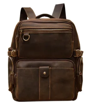 Brown Leather Backpack | Skocjan