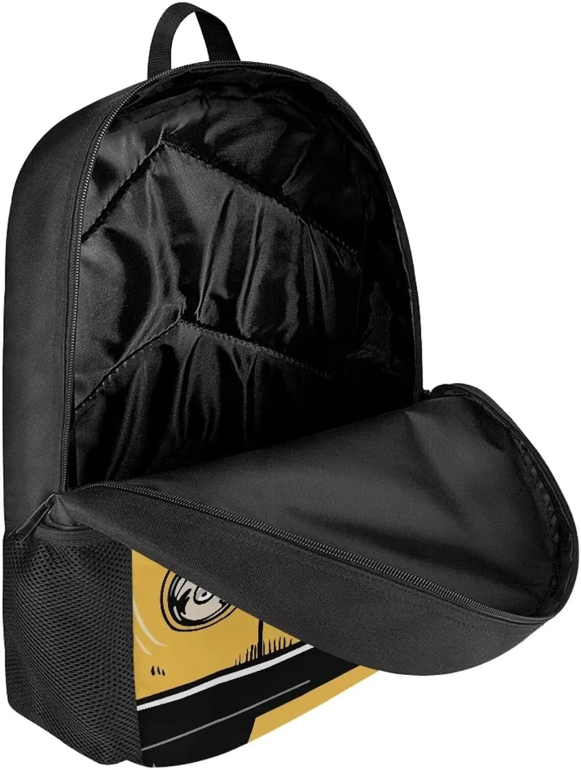 Buybai School Backpack for Girls Boys Kids Schoolbag Children Bookbag 17 Inch Lightweight School Bus Printed Student Shoulders Bag with Double Zipper