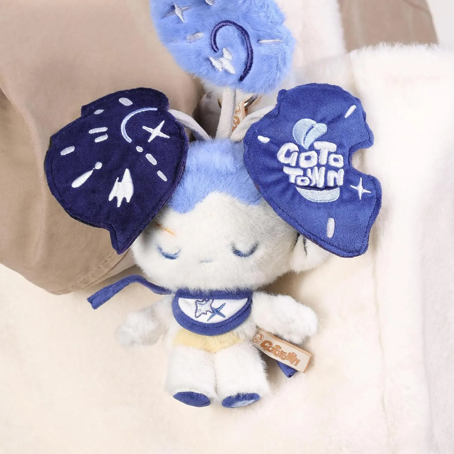CALEMBOU Plush Keychain, Cute 5.5 inch Plant Shaped Soft Cotton Doll for Backpack, Kawaii Stuffed Plush Toys Collectible for Birthday Gift (Super Universe-14cm)