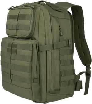Camping Backpack Travel Daypack Rucksacks Outdoor Hiking Fishing Training Shoulder Bag Mountaineer Bag(Army Green)