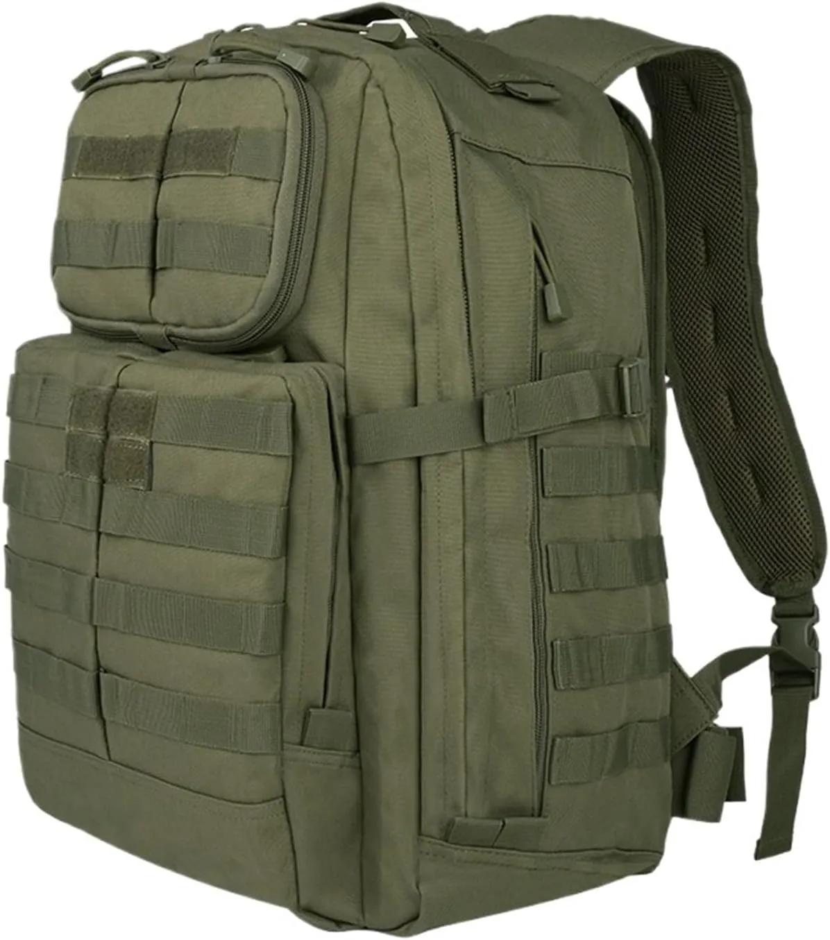Camping Backpack Travel Daypack Rucksacks Outdoor Hiking Fishing Training Shoulder Bag Mountaineer Bag(Black)