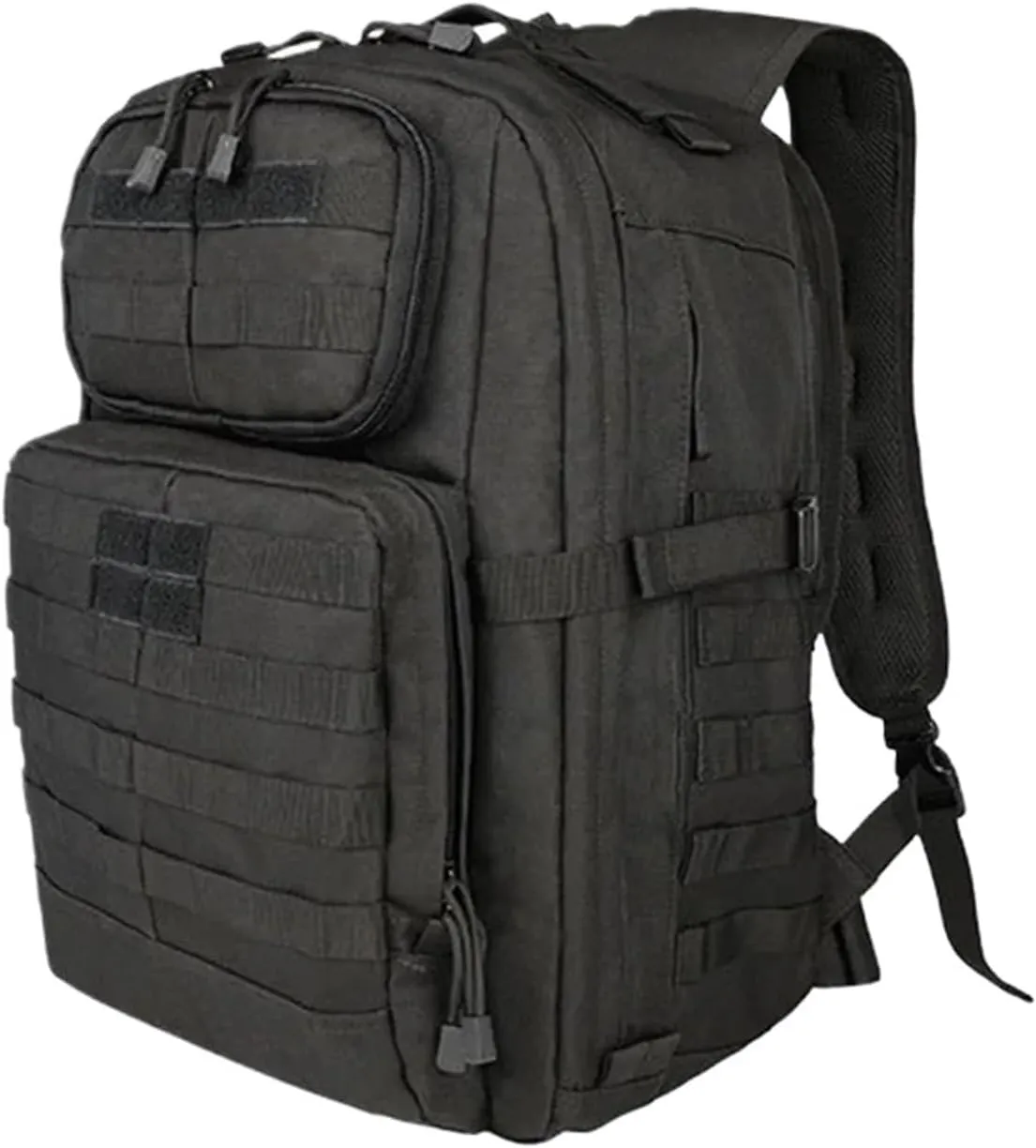 Camping Backpack Travel Daypack Rucksacks Outdoor Hiking Fishing Training Shoulder Bag Mountaineer Bag(Black)