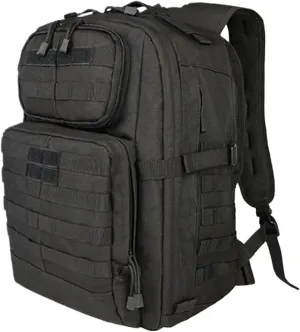 Camping Backpack Travel Daypack Rucksacks Outdoor Hiking Fishing Training Shoulder Bag Mountaineer Bag(Black)