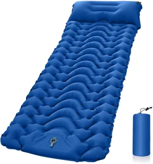 Camping Inflatable Sleeping Mat Extra Thick 4 inch Sleeping Mat with Pillow BuiltGeLYXPEIJIANitin Pump Compact and Ultra Light Camping Air Cushion for Backpacking ExcursionsHiking Tent Trips