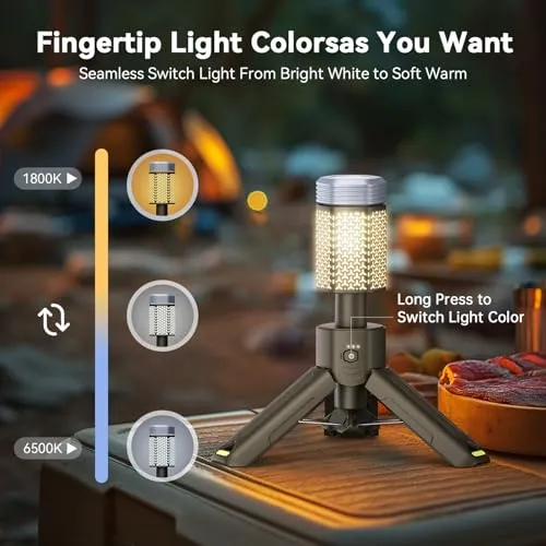Camping Lights Rechargeable Telescopic,Portable Collapsible Magnetic Lantern