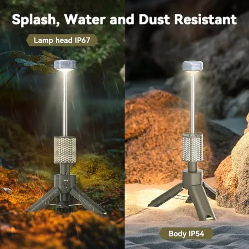 Camping Lights Rechargeable Telescopic,Portable Collapsible Magnetic Lantern