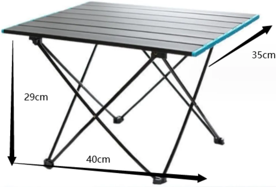 Camping Table Folding Table Outdoor Table Camping Folding Table Aluminum Alloy Lightweight Foldable Fold Up Portable Camping Fishing Folding Table Folding Camping Table, 40*35*29cm