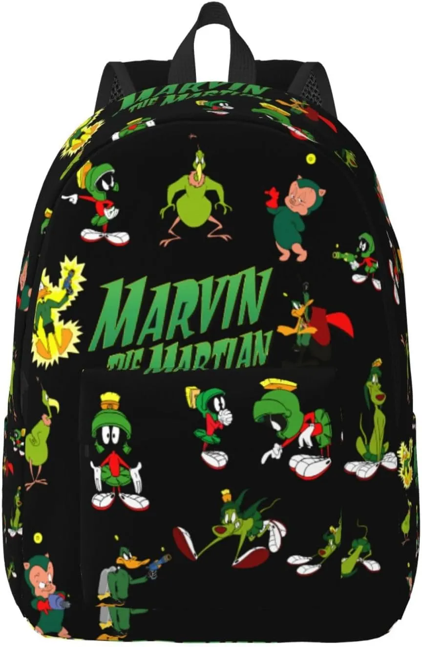 Canvas Backpacks Marvin Anime The Martian Laptop Backpack Unisex Multipurpose Double Shoulder Bag for Camping Travle Work Hiking Gifts