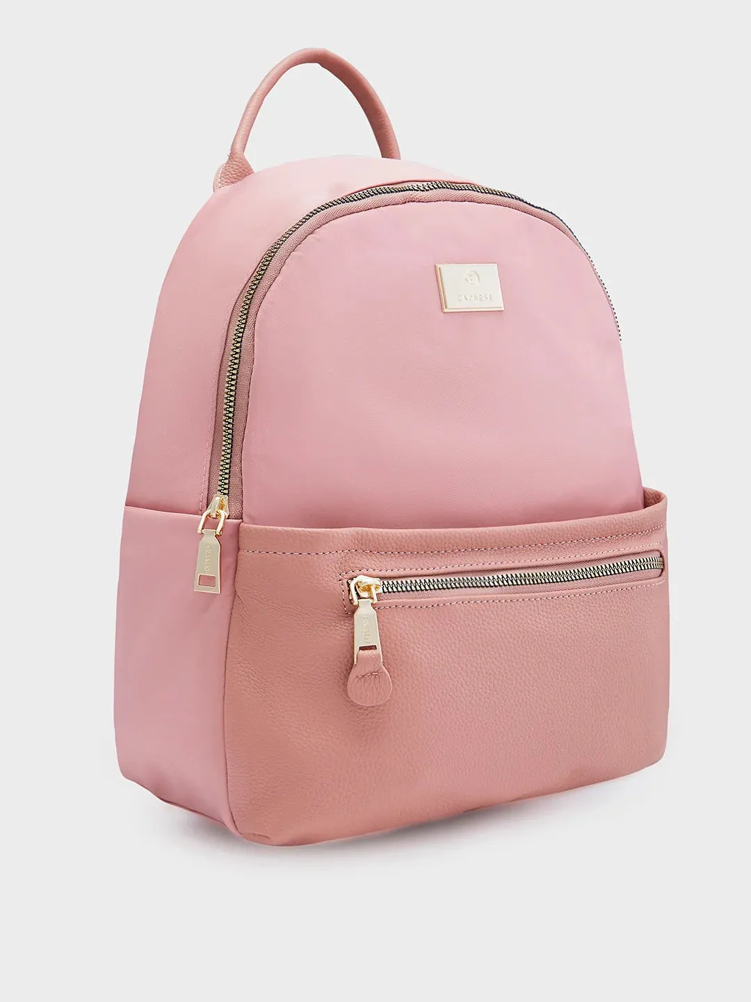 Caprese Casper Medium Pink Casual Backpack