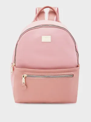 Caprese Casper Medium Pink Casual Backpack