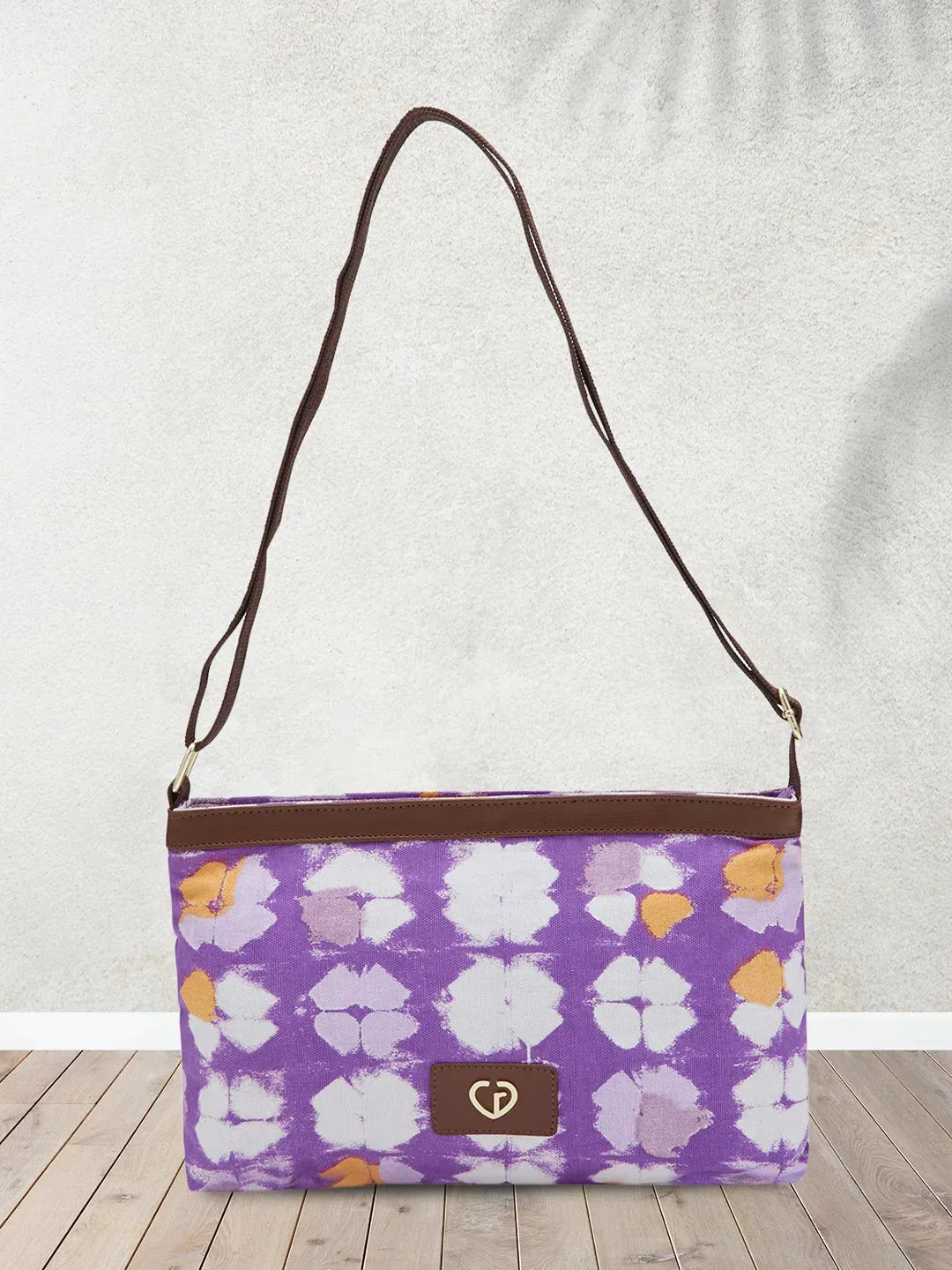Caprese Enora Large Purple Sling Bag