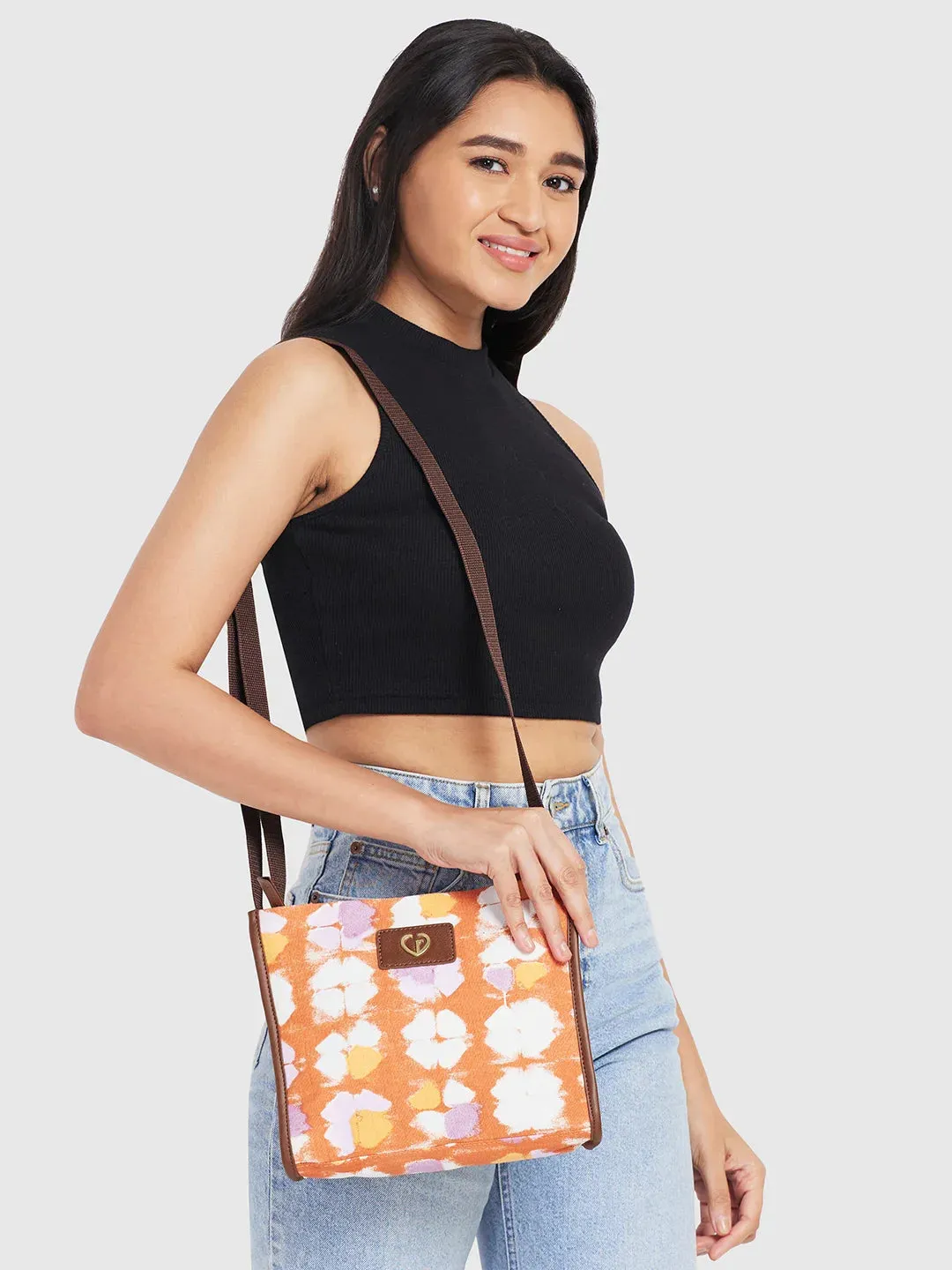Caprese Enora Medium Rust Sling Bag