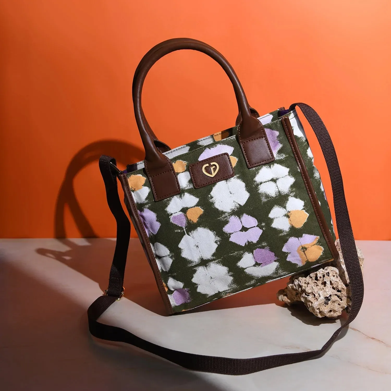 Caprese Enora Small Olive Tote Bag