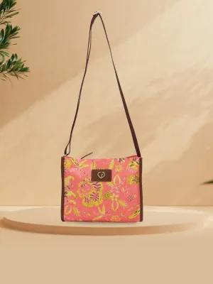 Caprese Hazel Medium Coral Sling Bag