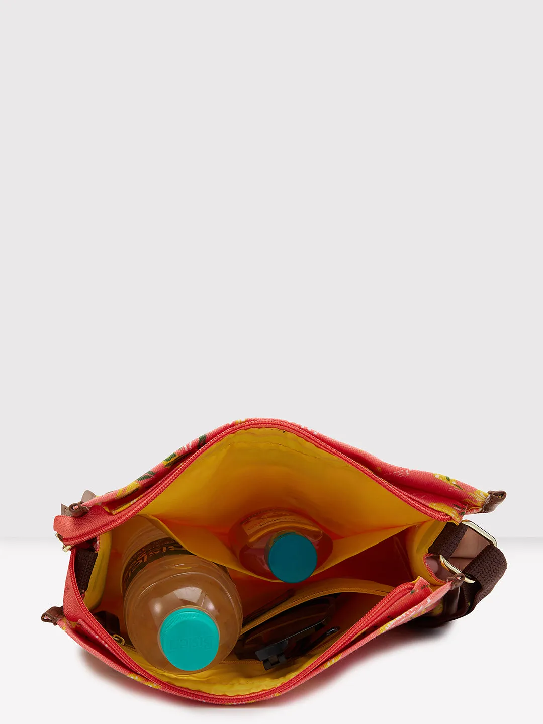 Caprese Hazel Medium Coral Sling Bag