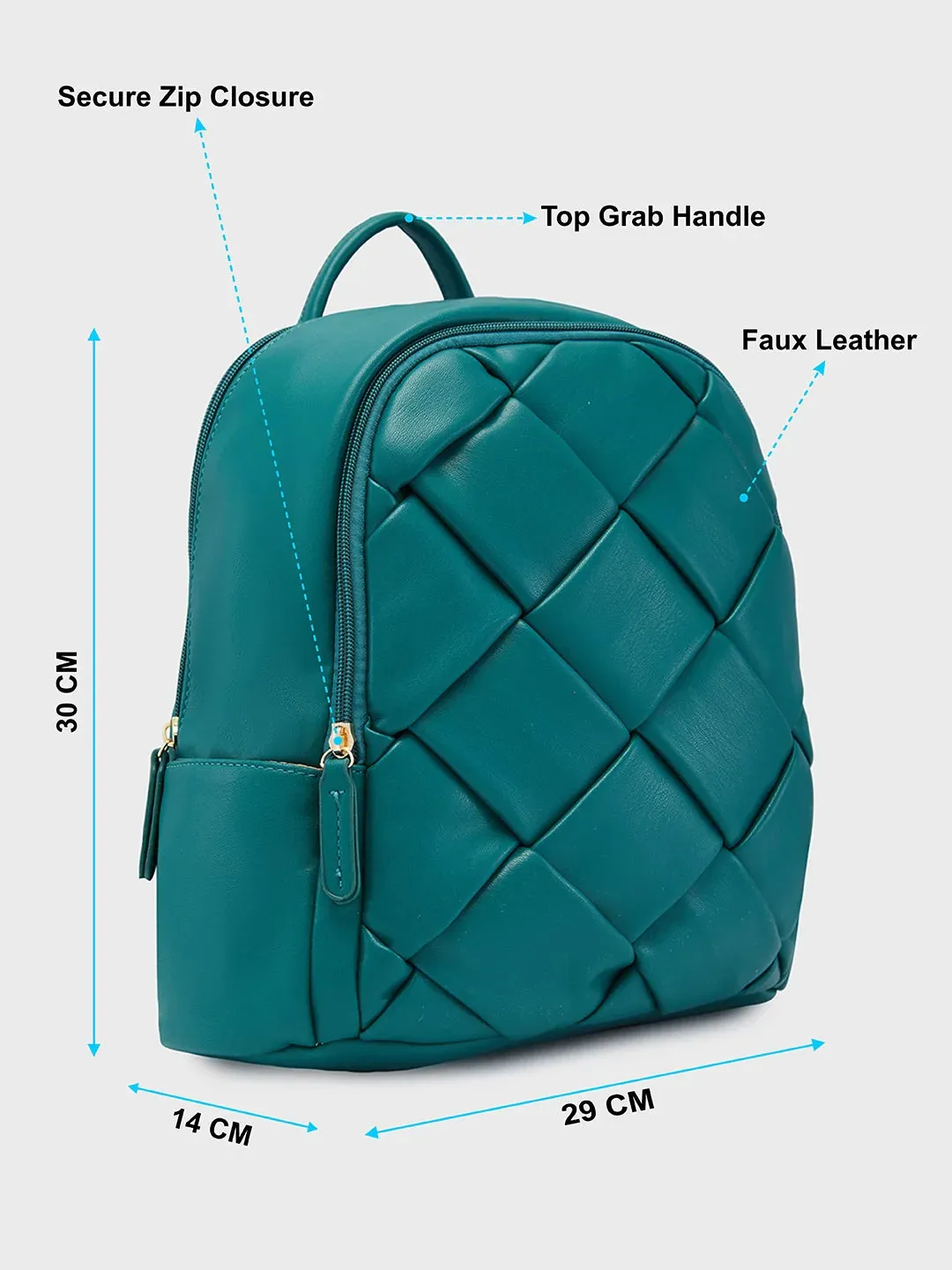 Caprese Merlin Medium Bottle Green Backpack