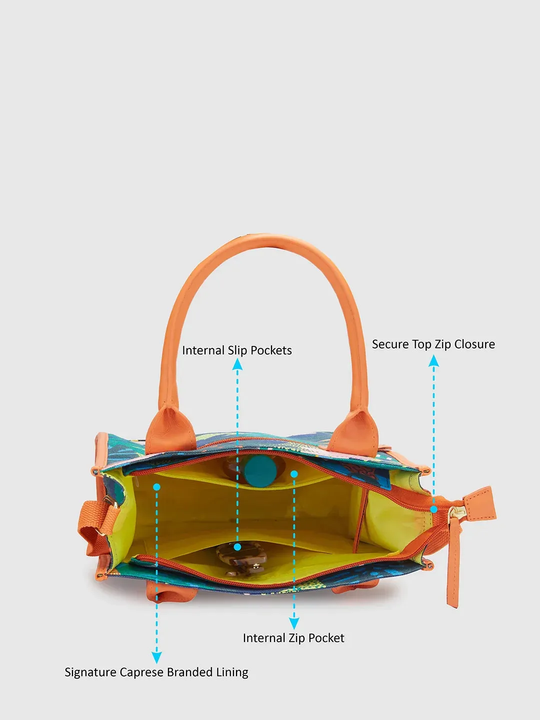 Caprese Octavia Small Indigo Tote Bag