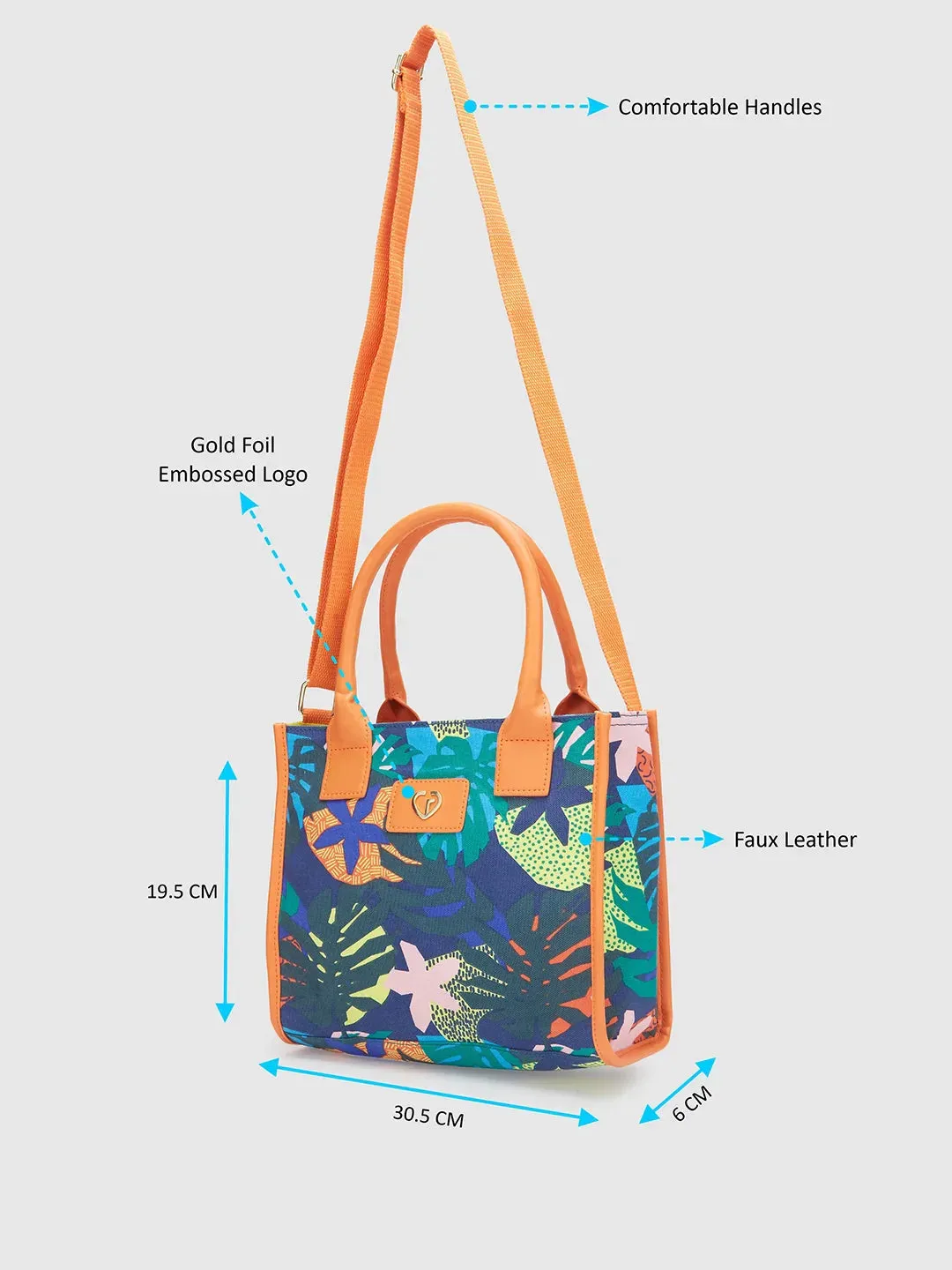 Caprese Octavia Small Indigo Tote Bag