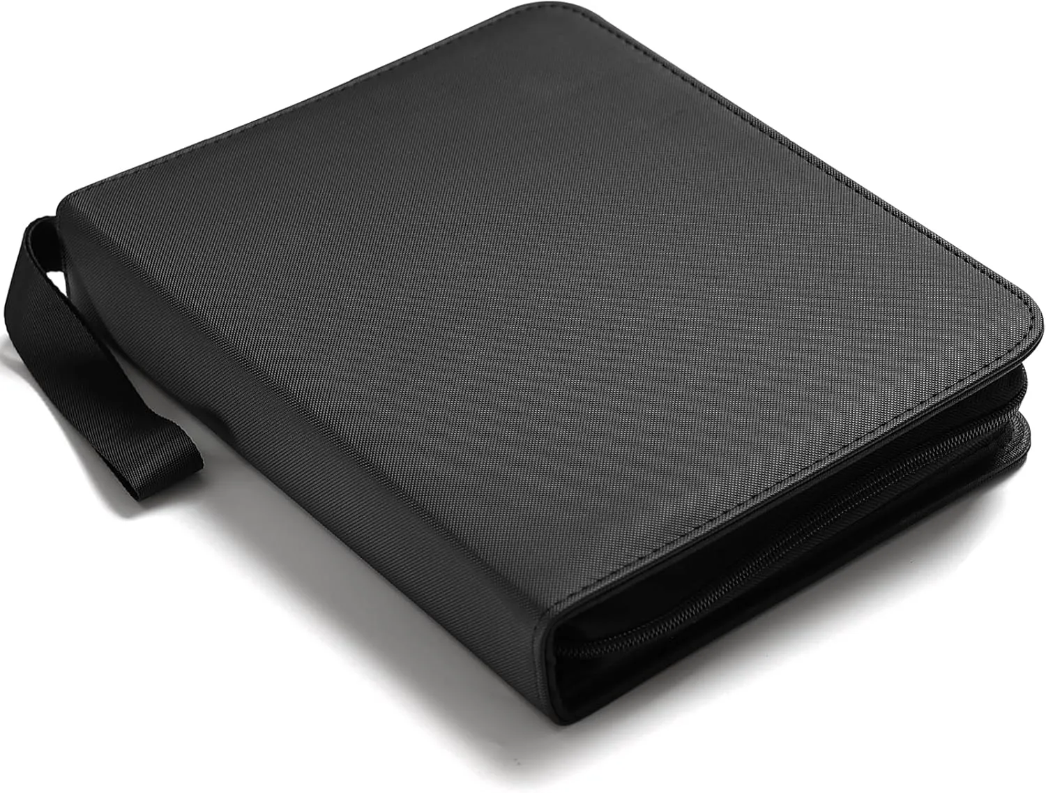 Card Binder for Toploaders,Portable 4 Pockets Trading Card Holder Albums for Sports, Trading, and Gaming Cards Black
