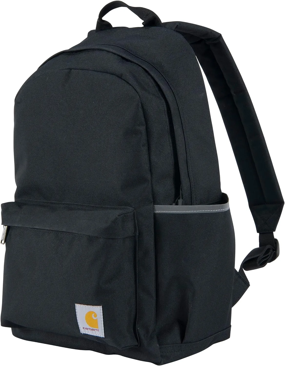 Carhartt 21L Classic Backpack, Water-Resistant Pack W/ 15" Laptop Sleeve and Organizational Compartments, Black, PFAS Free
