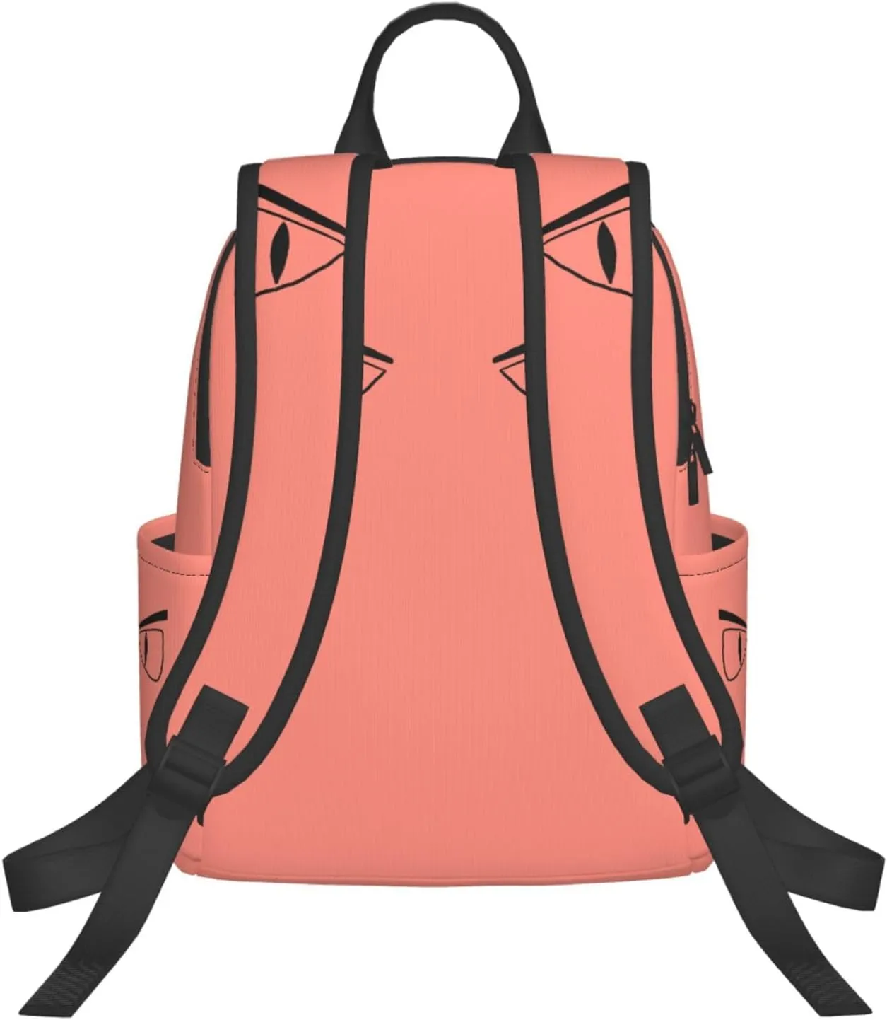 Cartoon Eyes Angry Face Casual Backpacks Large Capacity Laptop Backpack Sports Rucksack Travel Daypack Adjustable Shoulder Strap Work Bag for Outdoor Camping