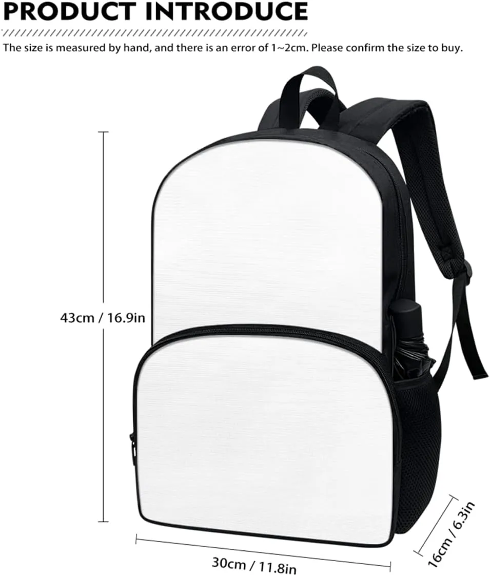 Cartoon School Bus Backpack for Girls Boys 17 Inch School Bags Lightweight Portable Bookbags Outdoor Travel Daypack for Beach Camping Cycling