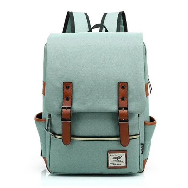Casual Canvas Backpack Unisex (Various Colors)