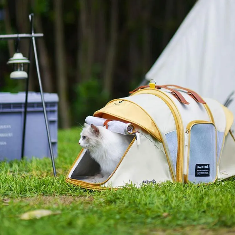 Cat Carrier Tent Foldable Large 2 Color Backpack