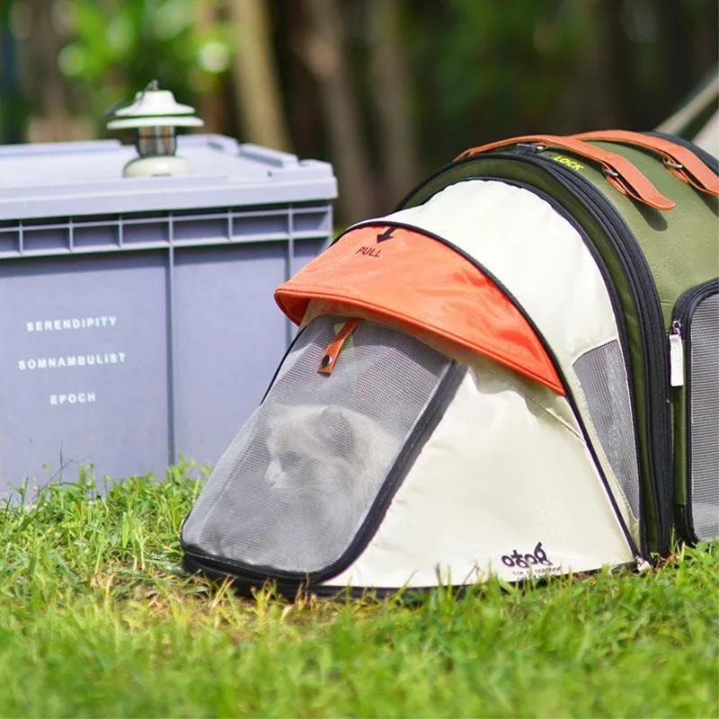 Cat Carrier Tent Foldable Large 2 Color Backpack