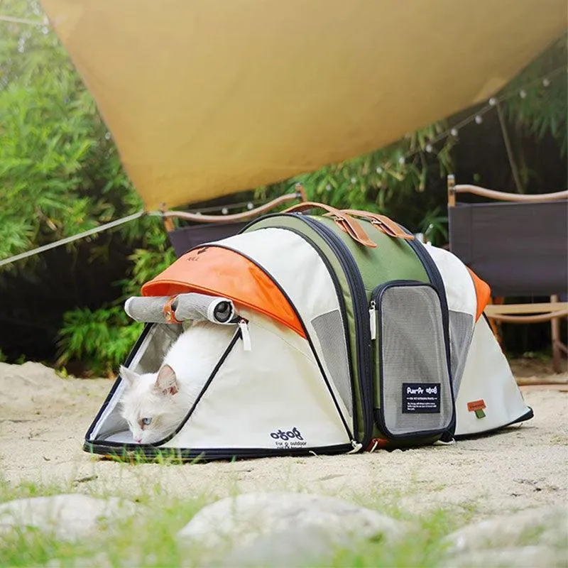 Cat Carrier Tent Foldable Large 2 Color Backpack
