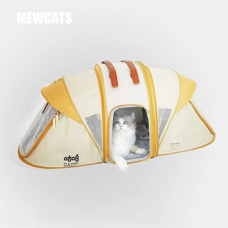 Cat Carrier Tent Foldable Large 2 Color Backpack