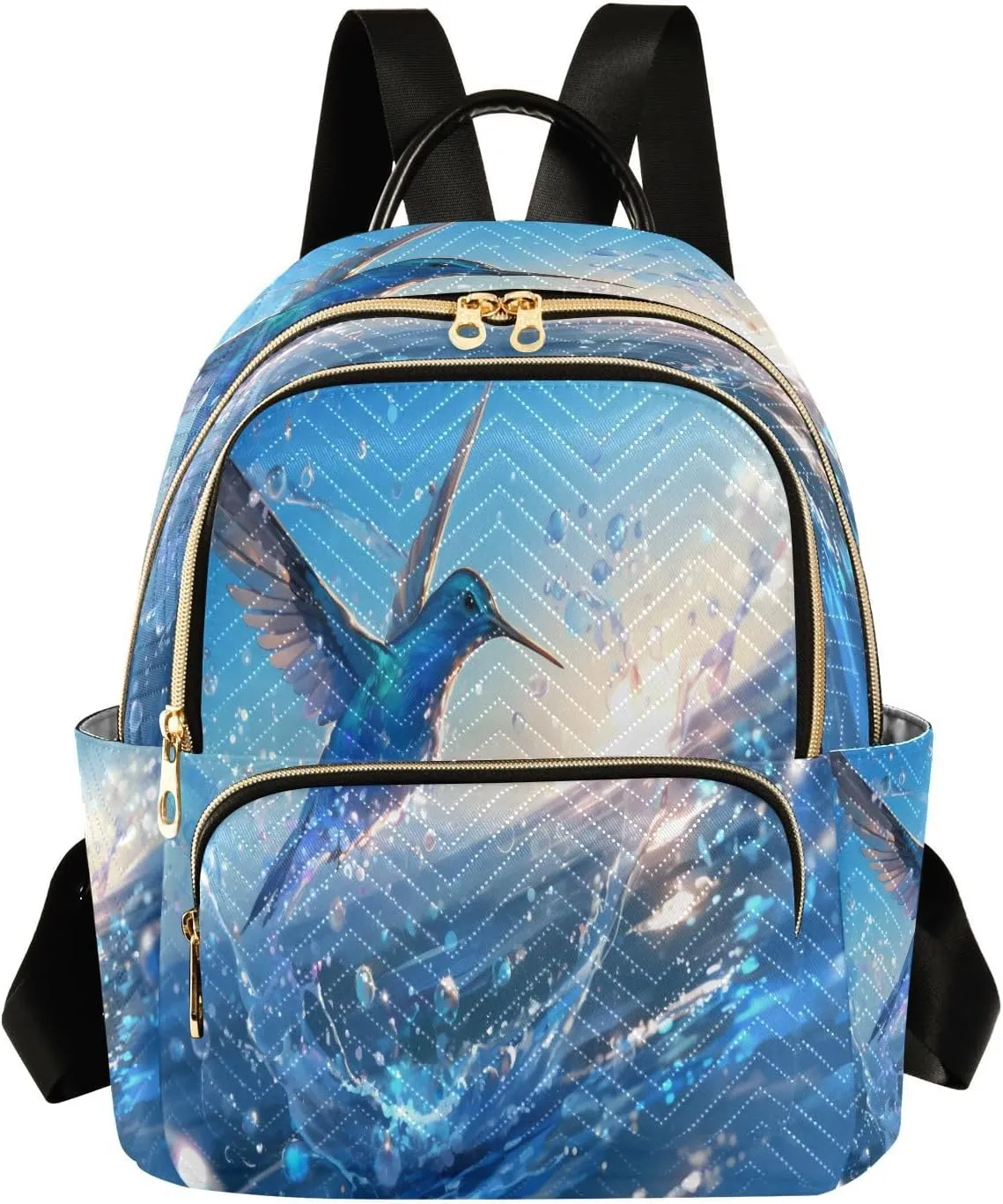 CEBUGI Hummingbird Women's Backpack Purse Fashion Travel Anti Theft Backpack Casual Daypack for Work College,S