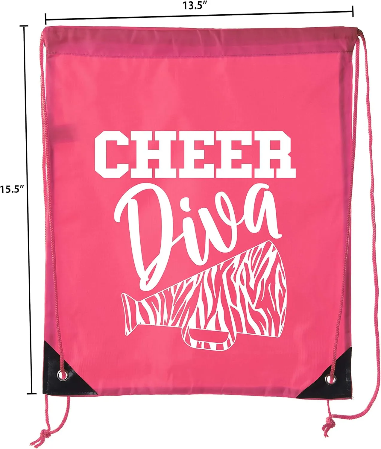 Cheer Bags, Pom Pom and Cheerleader drawstring Backpacks, Cheerleader Team bags