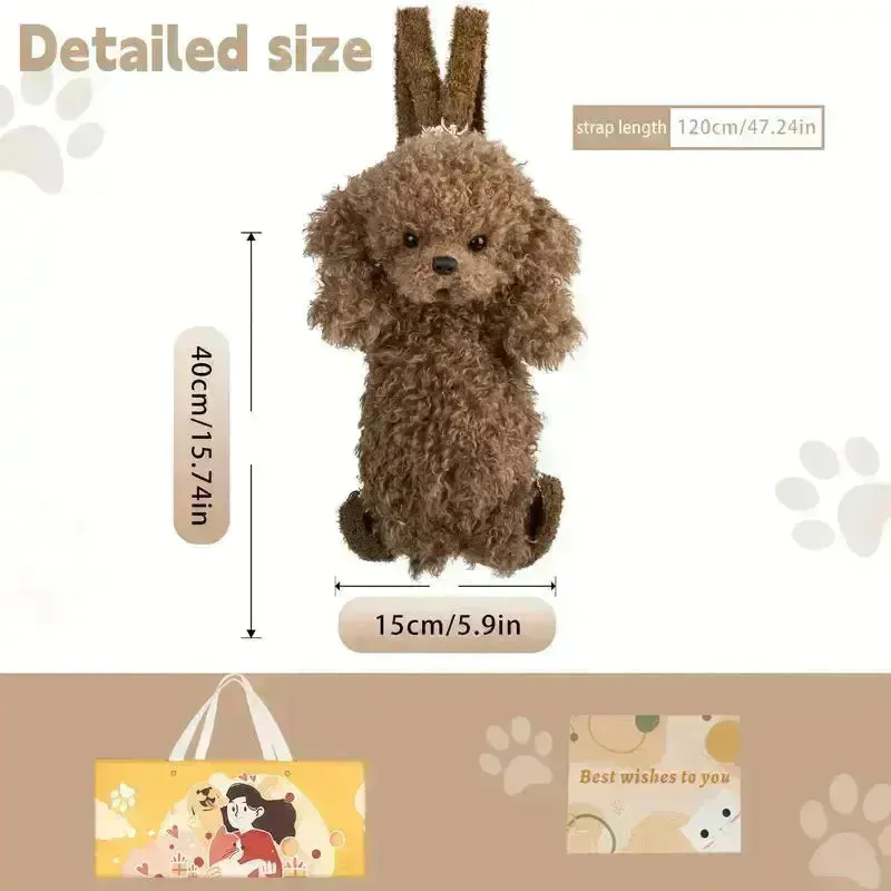 Chongker Realistic Poodle Shaped Backpack