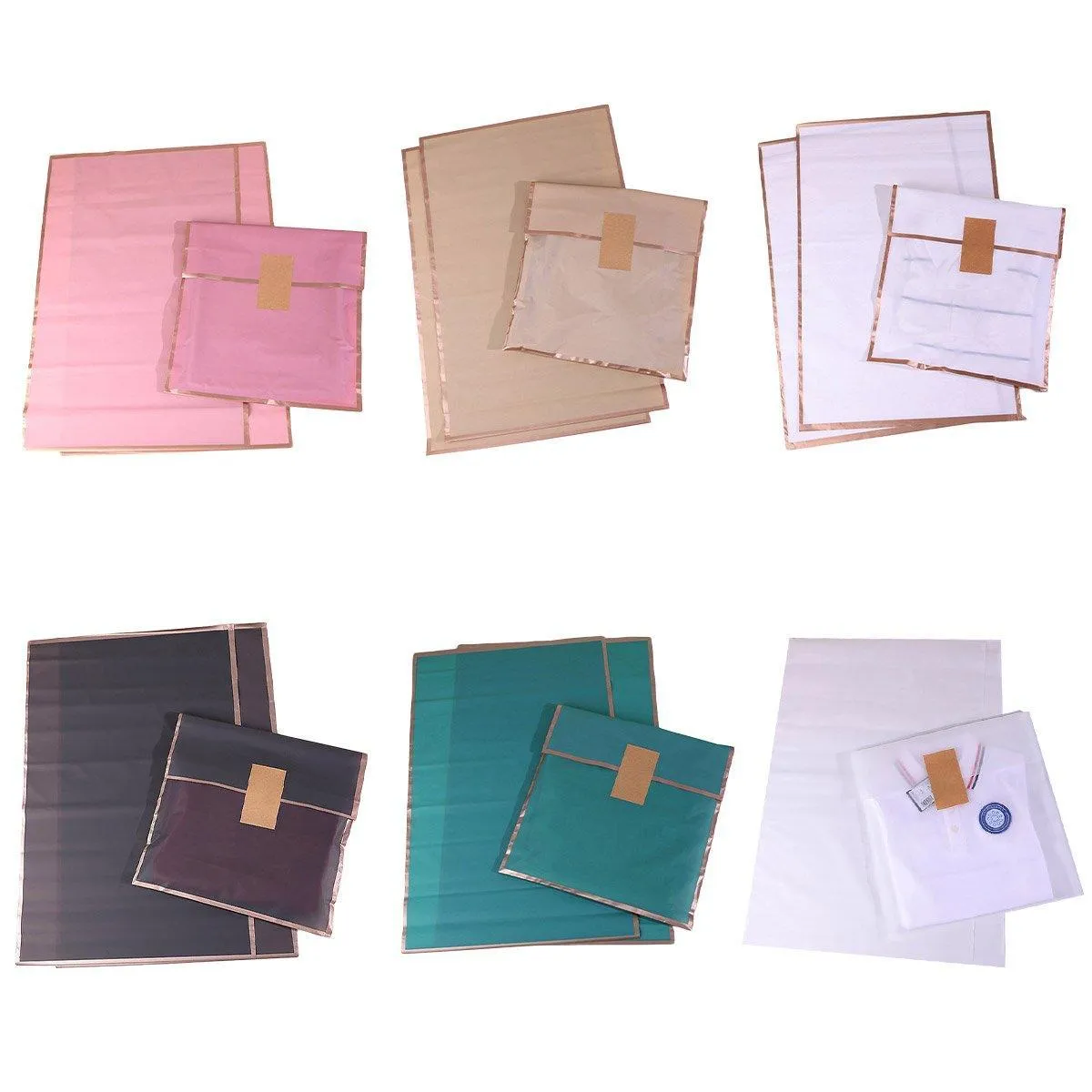 Clothing Gift Bag PE 50PCS 6Colors