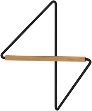 Coat Rack Wall Mounted Corner Coat Rack Modern and Minimalist Clothes Hanging Rack Metal and Wooden Clothing Organizer Hanging Clothes Rack for Bathroom Entryway Office Display and Storage
