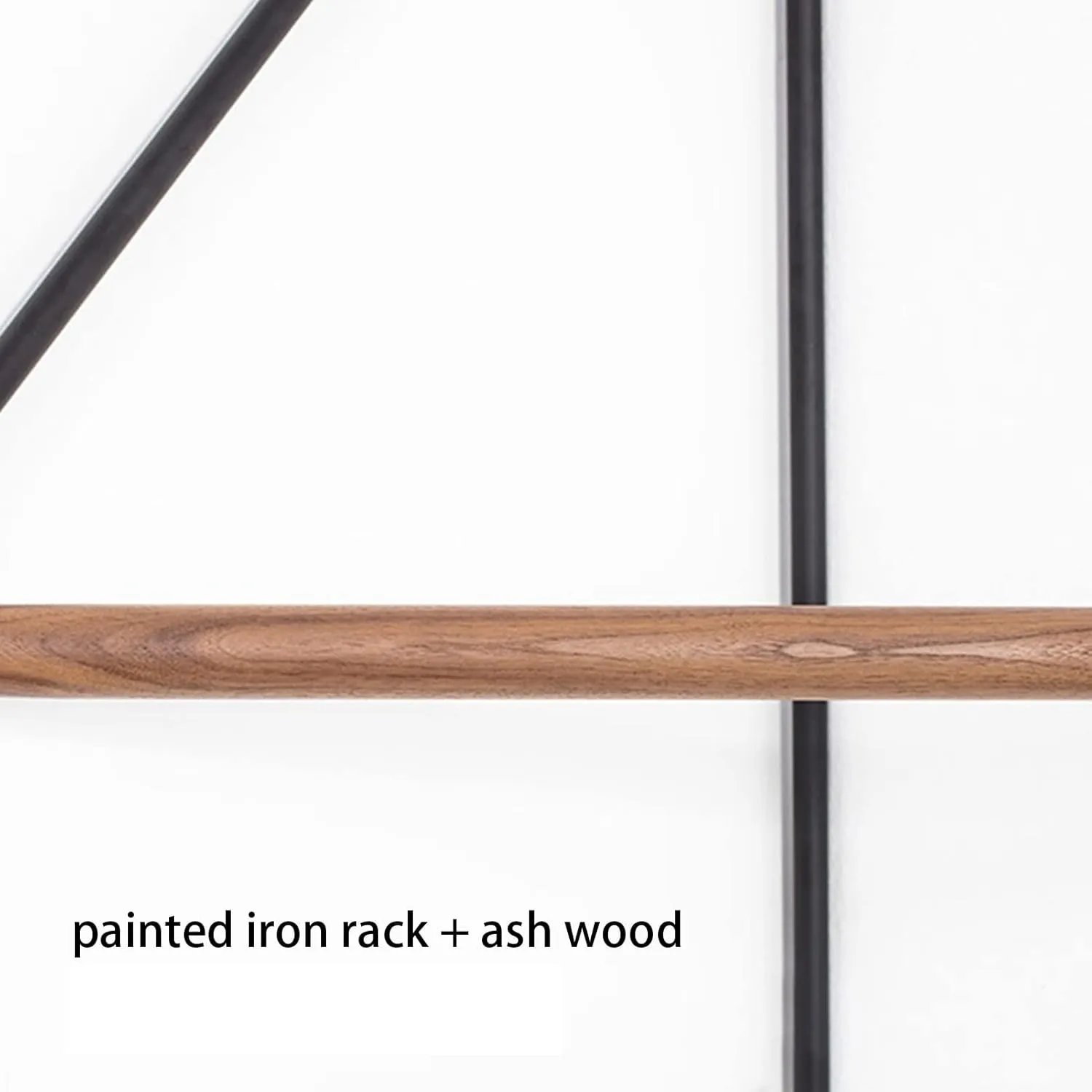 Coat Rack Wall Mounted Corner Coat Rack Modern and Minimalist Clothes Hanging Rack Metal and Wooden Clothing Organizer Hanging Clothes Rack for Bathroom Entryway Office Display and Storage