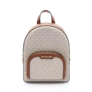 Coated Canvas Leather Backpack