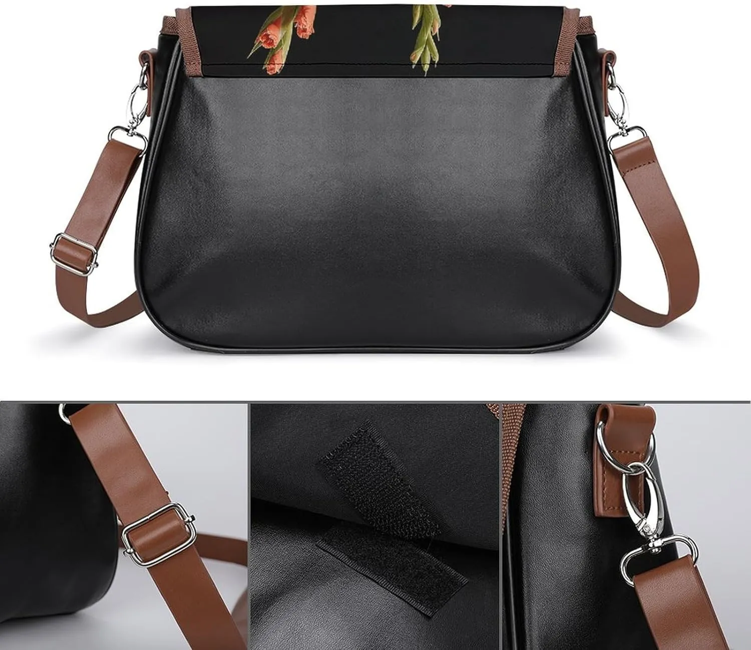Color Dot Pattern Crossbody Bags for Women Travel Shoulder Bag Small Leather Cross Body Handbags