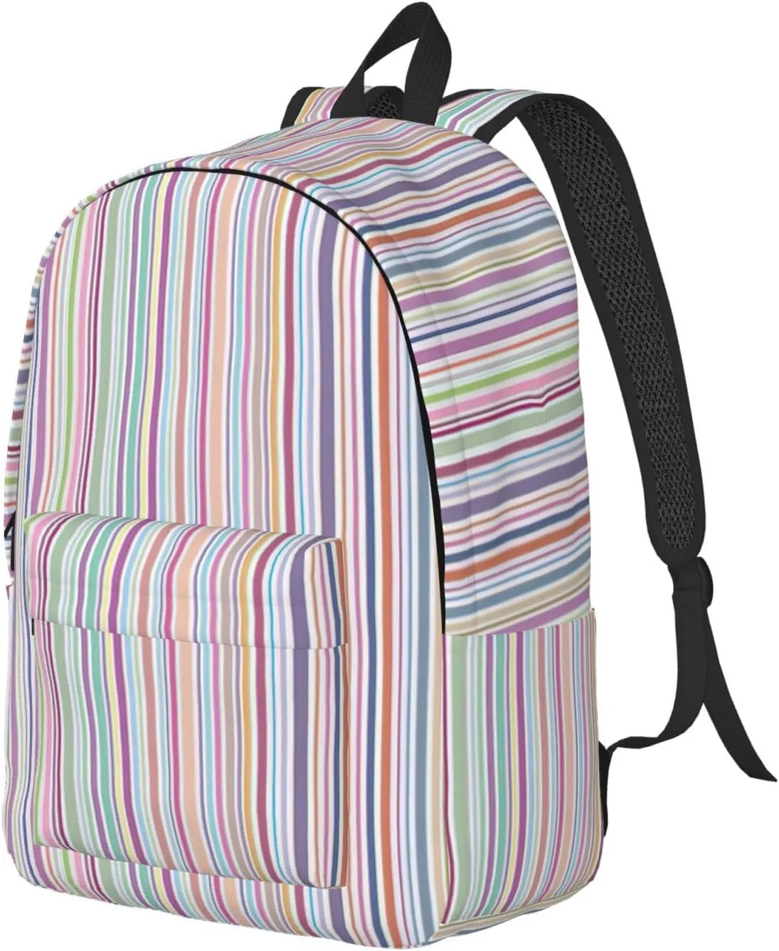 Color stripes. Canvas Casual Lightweight Duffel Bag, Fashion Duffel Bag, Unisex Travel Backpack