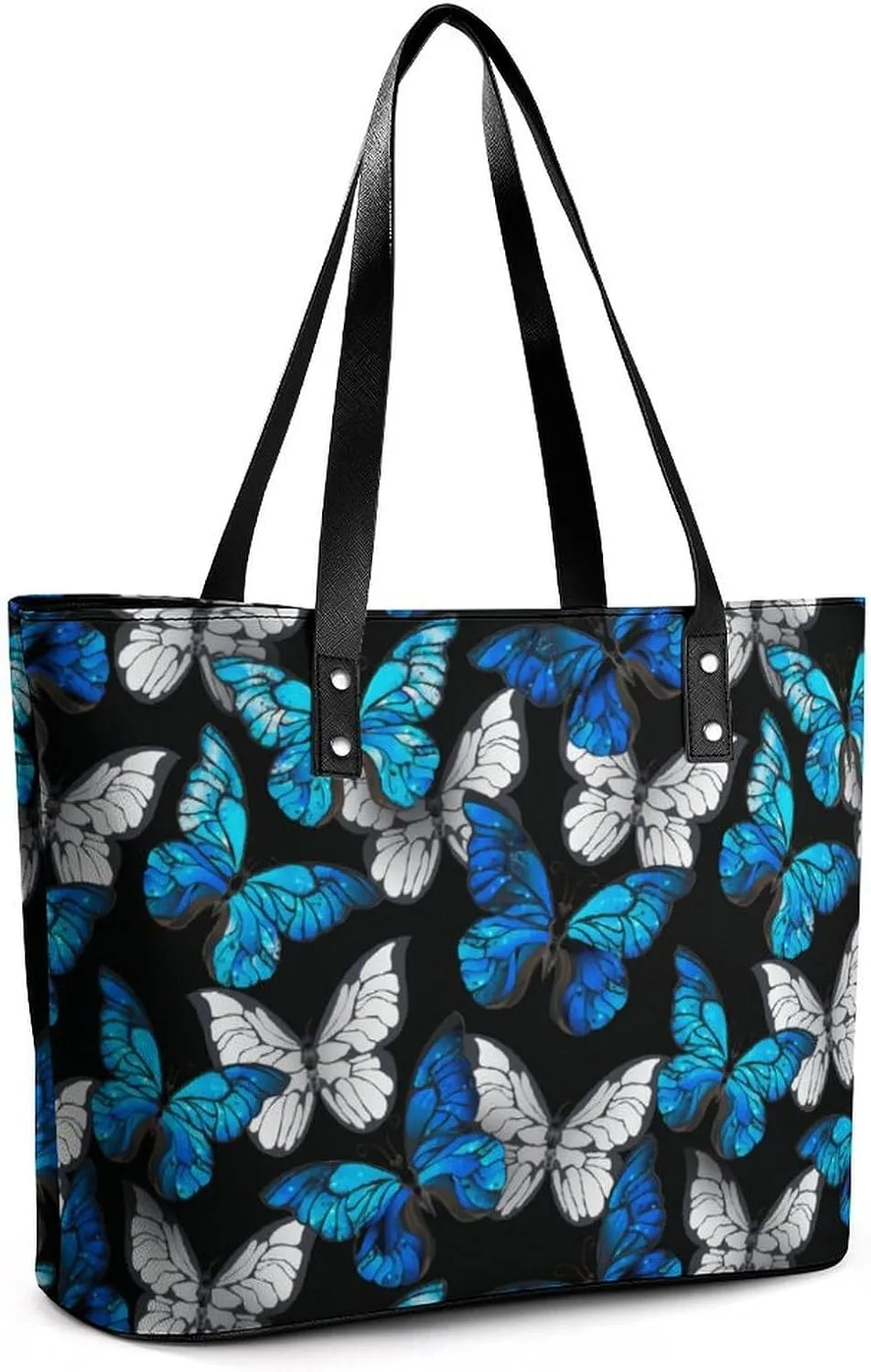 Colorful Print Large Capacity Portable Leather Handbag
