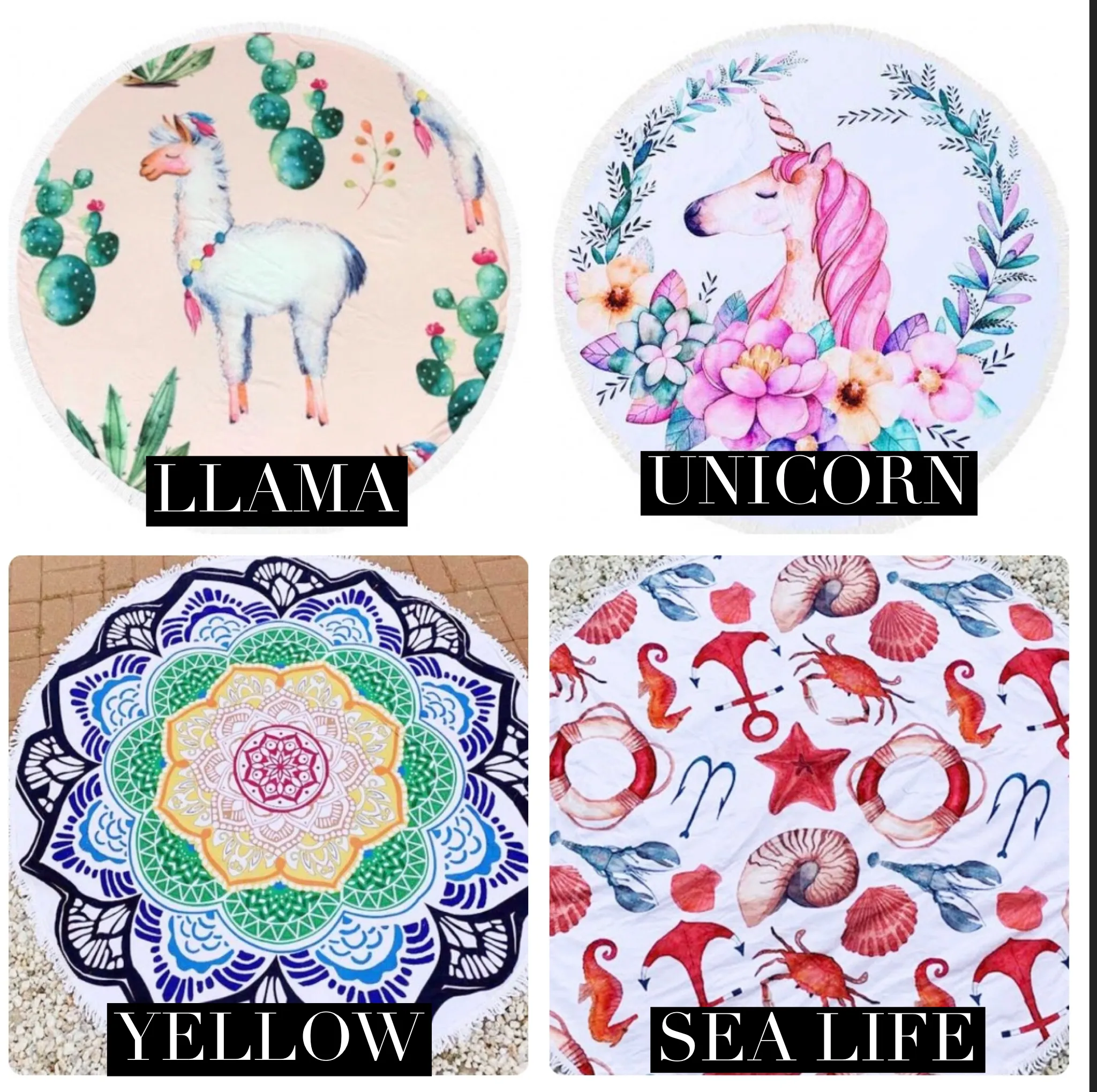 Convertible Round Towel to Backpacks
