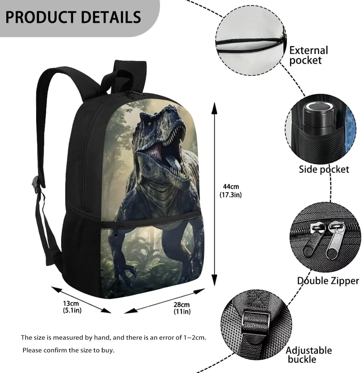 Cool Shark Kids Backpack for Boys 8-12 Years Old Bookbag Elementary Middle School Bags Student Book Bags 3Rd 4Th 5Th 6Th Grade Teen Schoolbag 17inch Casual Daypack