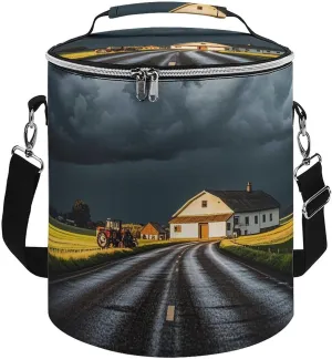 Cooler Backpack for Men Women Insulated Leakproof Waterproof Cooler Backpack Rural Roads Cooler Bag Large Capacity Lightweight Backpack Cooler for Travel Camping Beach Ice Chest