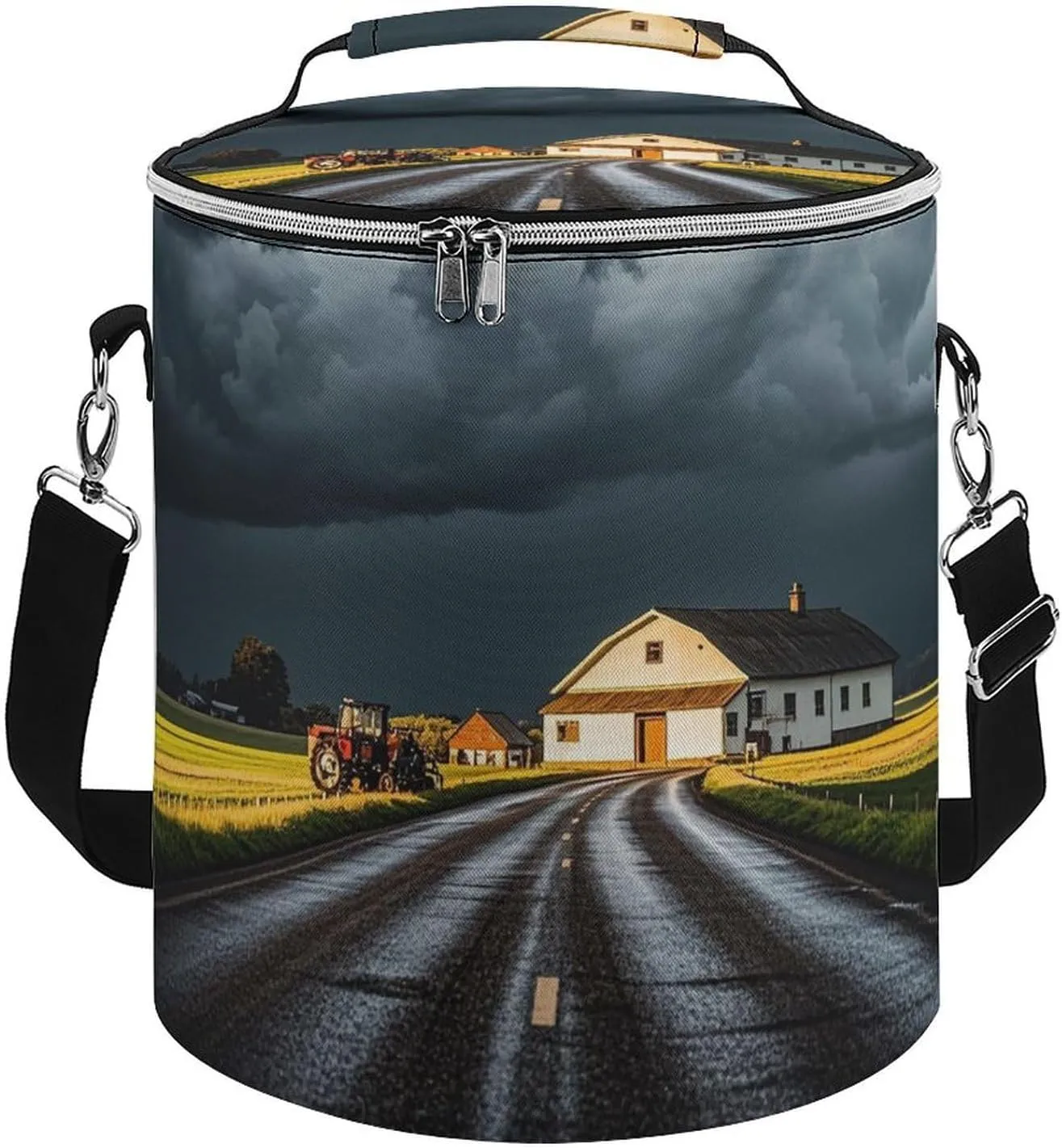 Cooler Backpack for Men Women Insulated Leakproof Waterproof Cooler Backpack Rural Roads Cooler Bag Large Capacity Lightweight Backpack Cooler for Travel Camping Beach Ice Chest