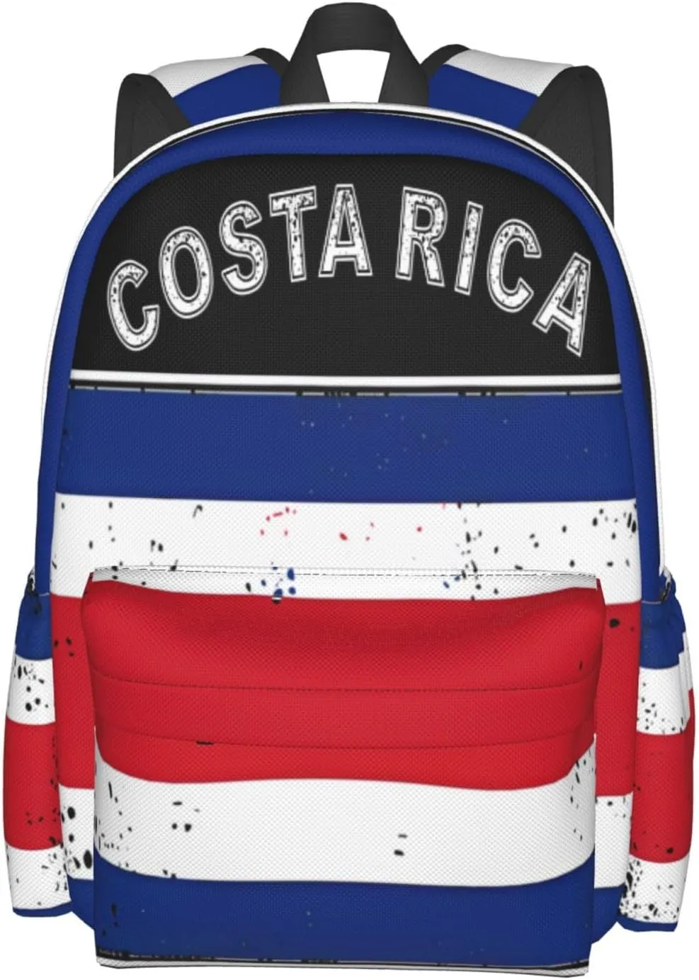 Costa Rican Flag Large Travel Backpack Casual Backpacks Laptop Daypack Working Rucksack Lightweight Back Pack Sports Bag with Adjustable Shoulder Strap