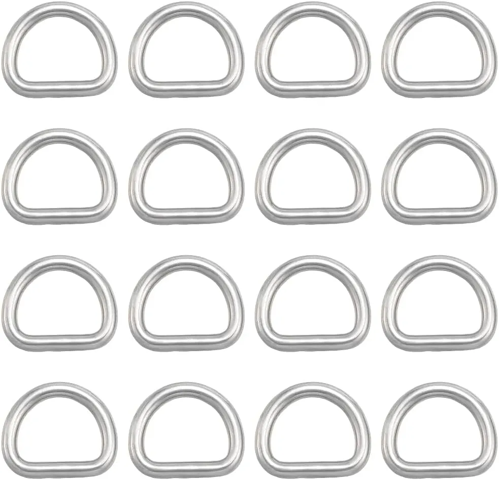CRASPIRE Metal D Ring Heavy Duty Stainless Steel D Rings